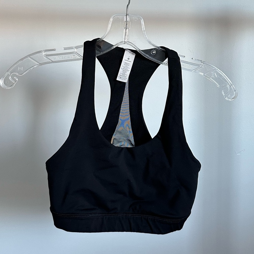 Lululemon Sports Bra Black Sz 4